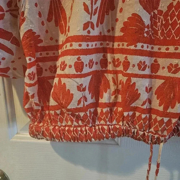 NWOT Farm Rio jungle flow cropped top - Picture 4 of 12